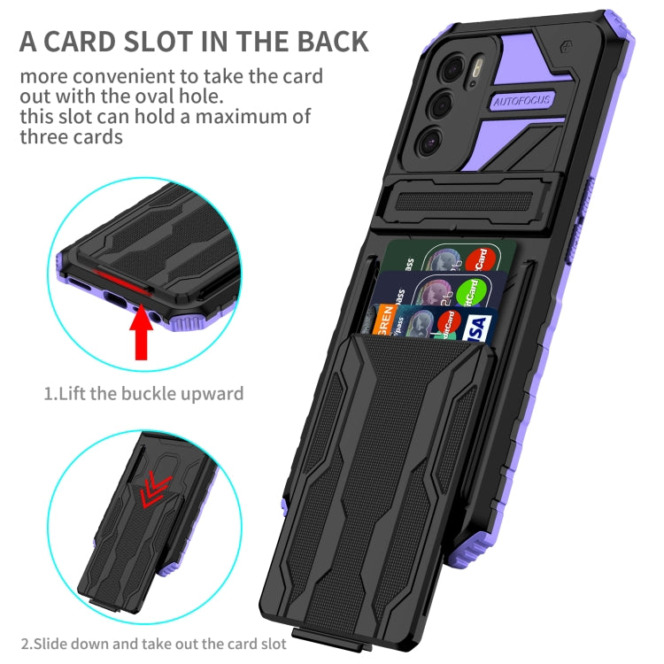 For OPPO A16 Kickstand Armor Card Wallet Phone Case