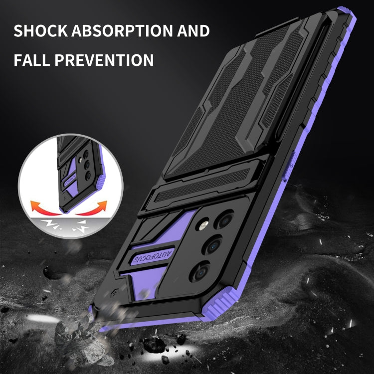 For OPPO A74 Kickstand Armor Card Wallet Phone Case
