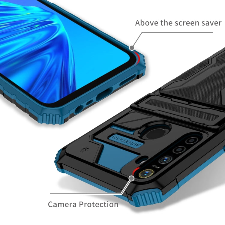 For OPPO Realme 5 / 5i / C3 Kickstand Armor Card Wallet Phone Case