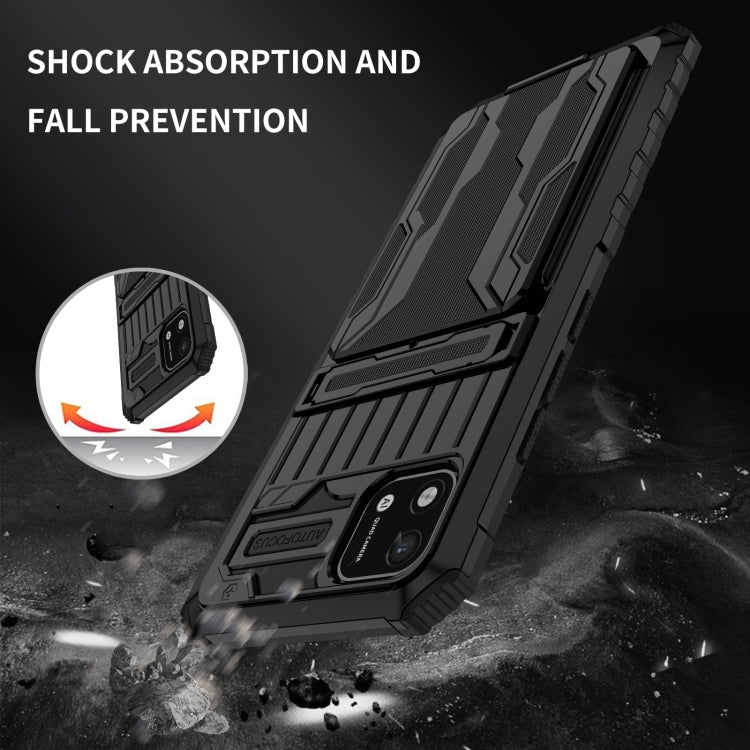 For OPPO Realme C20 Kickstand Armor Card Wallet Phone Case