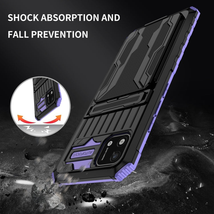 For OPPO Realme C20 Kickstand Armor Card Wallet Phone Case
