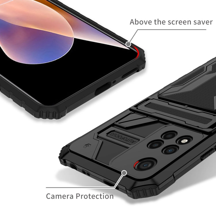 For Xiaomi Redmi Note 11 Pro Kickstand Armor Card Wallet Phone Case