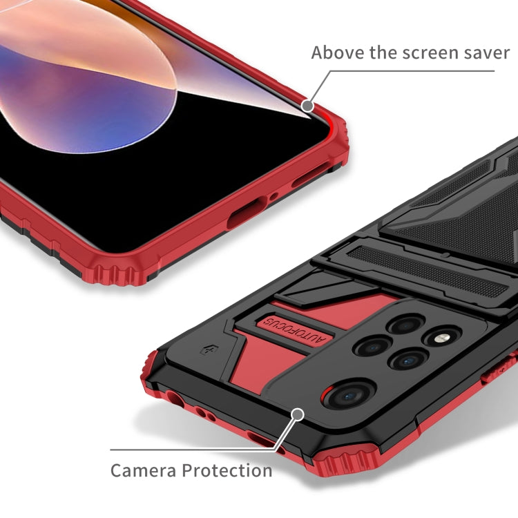 For Xiaomi Redmi Note 11 Pro Kickstand Armor Card Wallet Phone Case