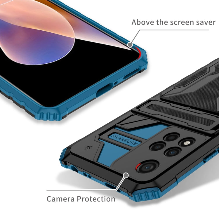 For Xiaomi Redmi Note 11 Pro Kickstand Armor Card Wallet Phone Case