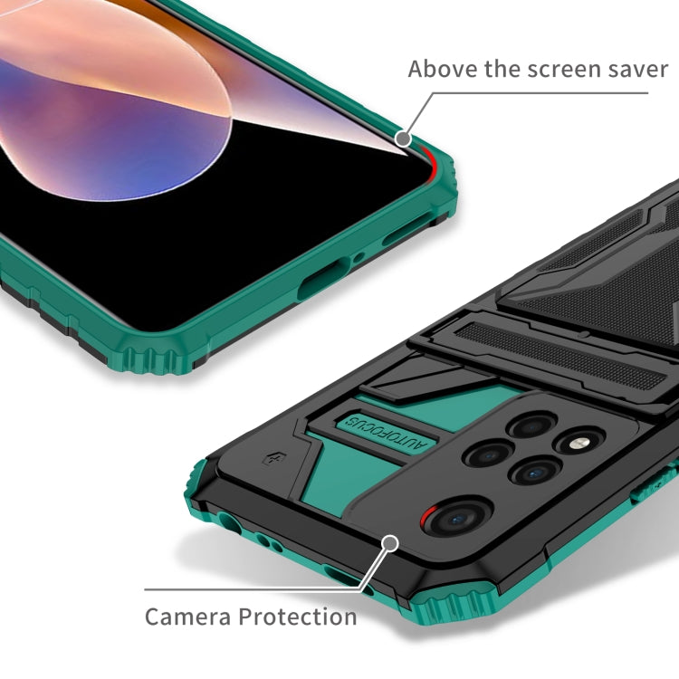 For Xiaomi Redmi Note 11 Pro Kickstand Armor Card Wallet Phone Case