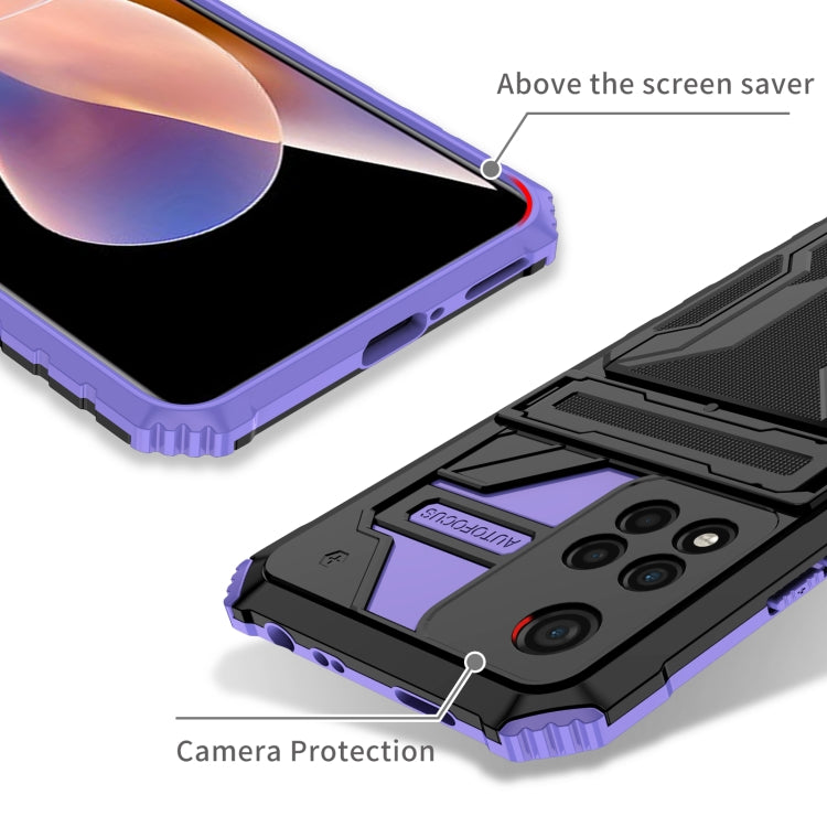 For Xiaomi Redmi Note 11 Pro Kickstand Armor Card Wallet Phone Case