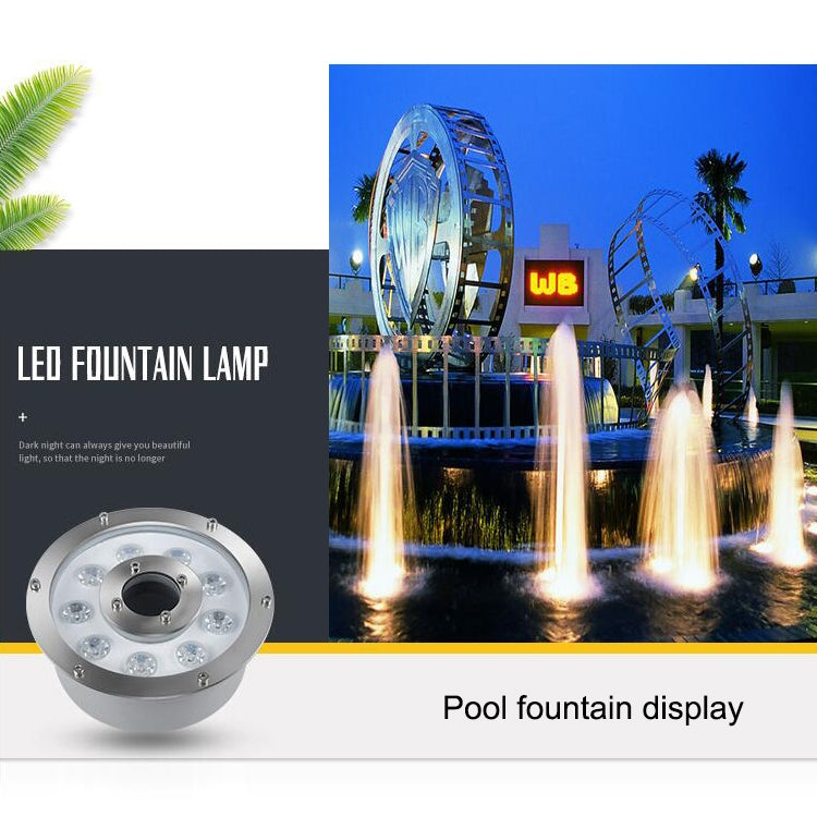 6W Landscape Ring LED Aluminum Alloy Underwater Fountain Light