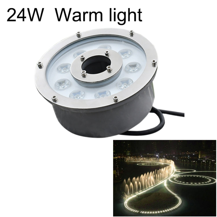24W Landscape Ring LED Aluminum Alloy Underwater Fountain Light