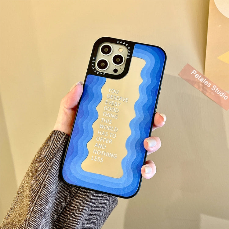 For iPhone 12 Mirror Series TPU Phone Case(Blue)