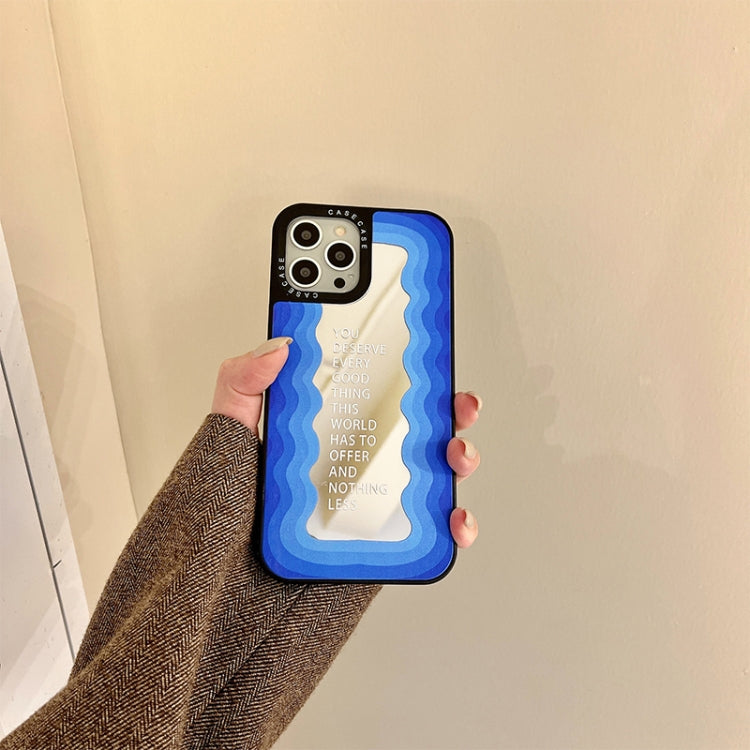 For iPhone 12 Mirror Series TPU Phone Case(Blue)