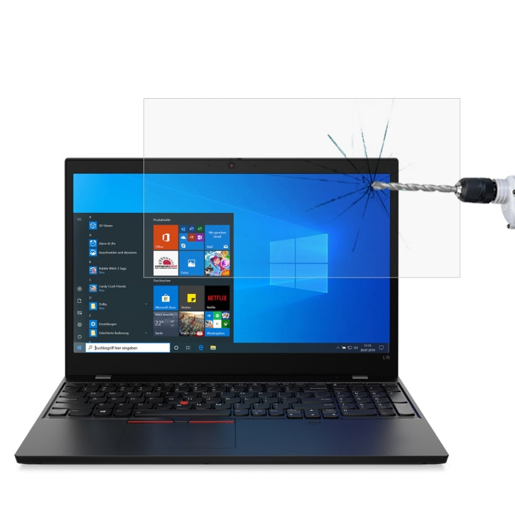 Laptop Screen HD Tempered Glass Protective Film For ThinkPad L15 15.6 inch
