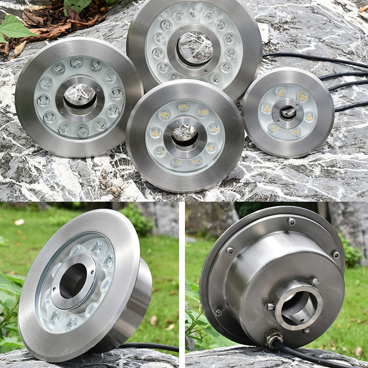 6W Landscape Ring LED Stainless Steel Underwater Fountain Light