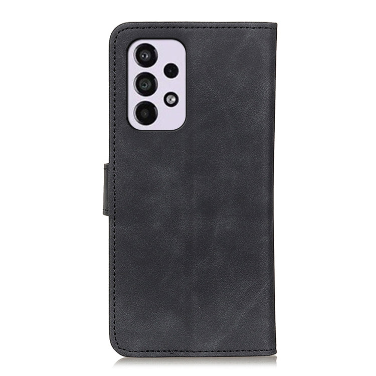 For Samsung Galaxy A33 5G KHAZNEH Retro Texture PU + TPU Horizontal Flip Leather Phone Case with Holder & Card Slots & Wallet
