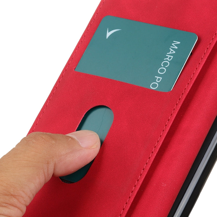 For Samsung Galaxy A33 5G KHAZNEH Retro Texture PU + TPU Horizontal Flip Leather Phone Case with Holder & Card Slots & Wallet