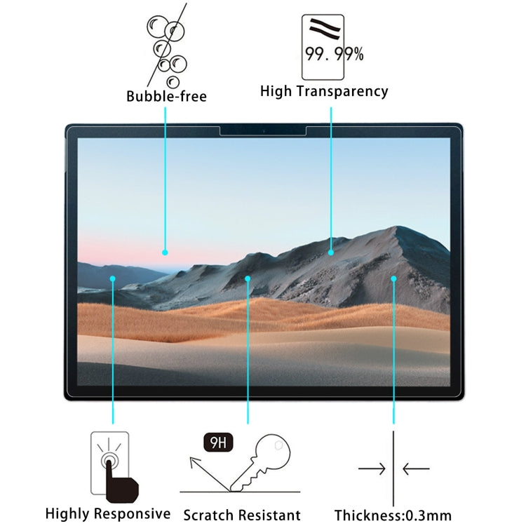 9H 2.5D Explosion-proof Tempered Tablet Glass Film For MicroSoft Surface Book 3 13.5 inch