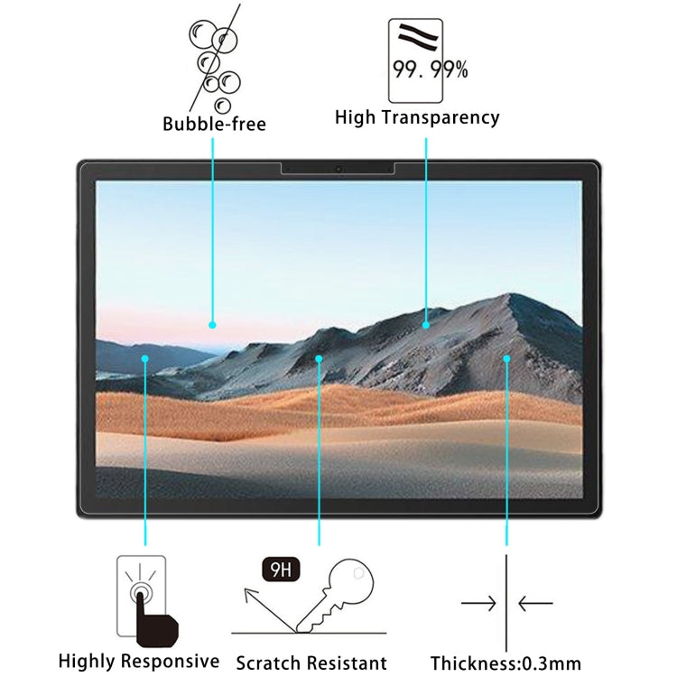 9H 2.5D Explosion-proof Tempered Tablet Glass Film For MicroSoft Surface Book 3 15 inch