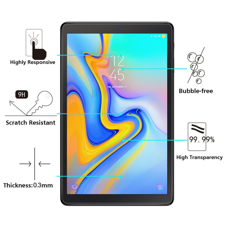 9H 2.5D Explosion-proof Tempered Tablet Glass Film For Samsung Galaxy Tab A 8.0 2018