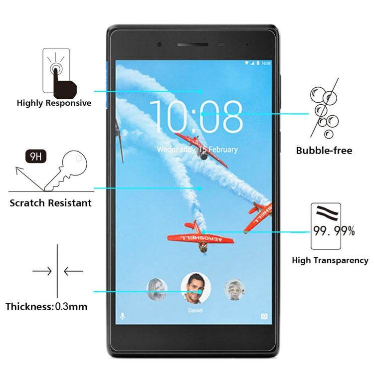 9H 2.5D Explosion-proof Tempered Tablet Glass Film For Lenovo Tab 7 Essential