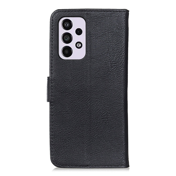 For Samsung Galaxy A33 5G KHAZNEH Cowhide Texture Horizontal Flip Leather Phone Case with Holder & Card Slots & Wallet