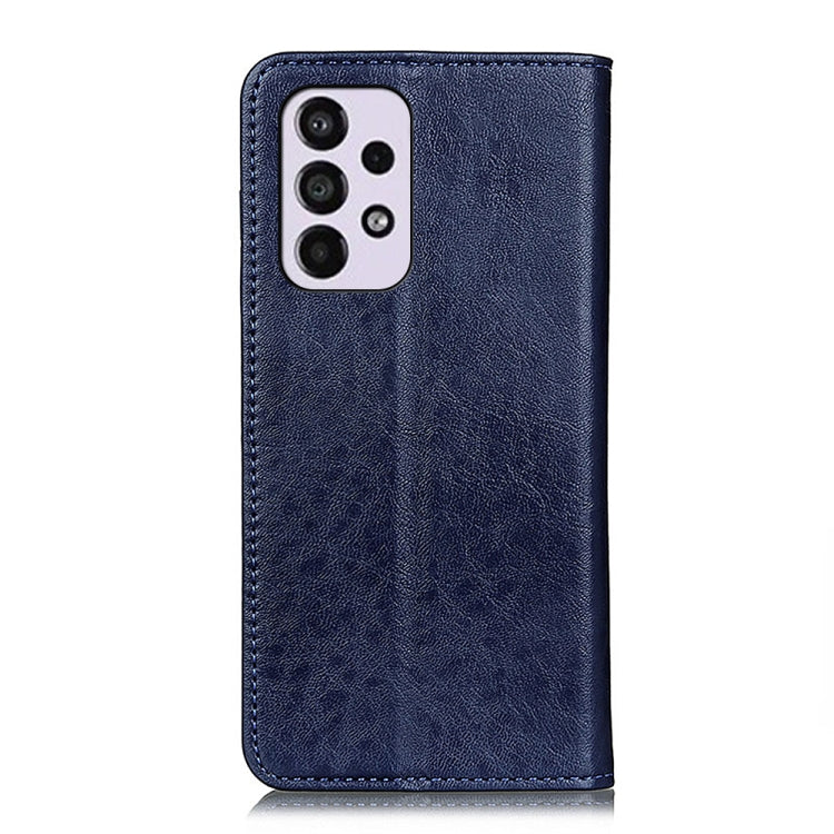 For Samsung Galaxy A33 5G Magnetic Crazy Horse Texture Horizontal Flip Leather Phone Case with Holder & Card Slots & Wallet