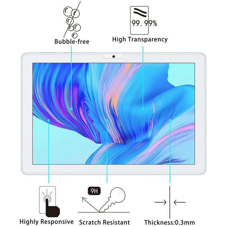 2 PCS 9H 2.5D Explosion-proof Tempered Tablet Glass Film For Honor Tablet X6