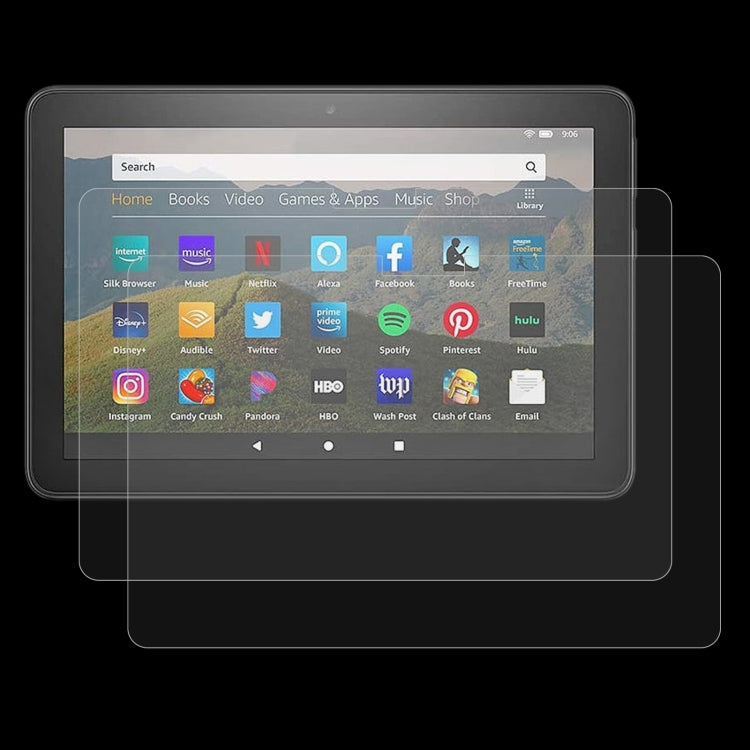 2 PCS 9H 2.5D Explosion-proof Tempered Tablet Glass Film For Amazon Kindle Fire HD 8 2020 / 2022