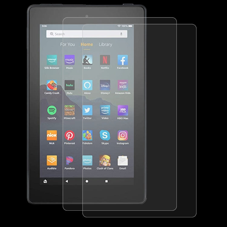 2 PCS 9H 2.5D Explosion-proof Tempered Tablet Glass Film For Amazon Kindle Fire 7 2019