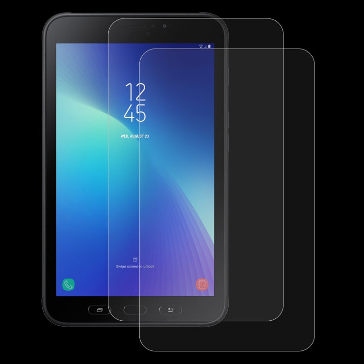 2 PCS 9H 2.5D Explosion-proof Tempered Tablet Glass Film For Samsung Galaxy Tab Active 2