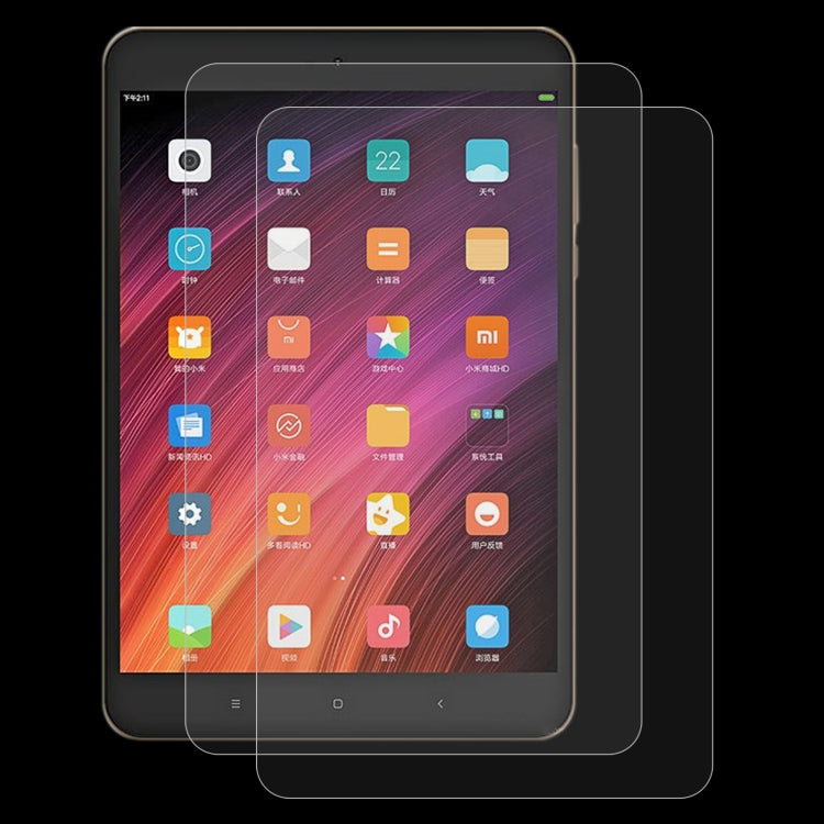 2 PCS 9H 2.5D Explosion-proof Tempered Tablet Glass Film For Xiaomi Mi Pad 3