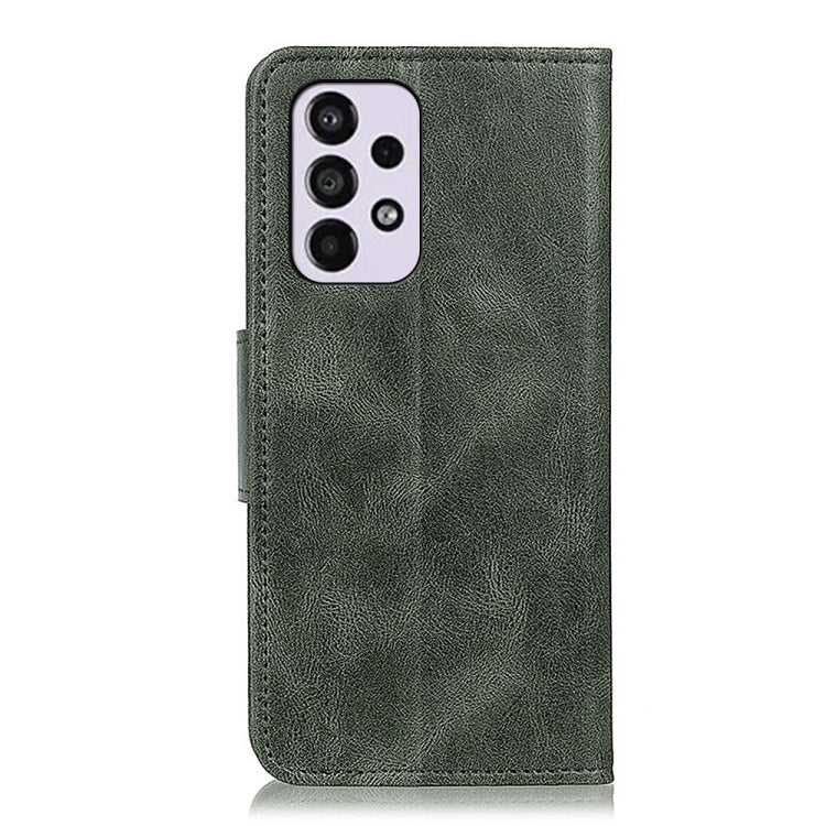 For Samsung Galaxy A33 5G Mirren Crazy Horse Texture Horizontal Flip Leather Phone Case with Holder & Card Slots & Wallet