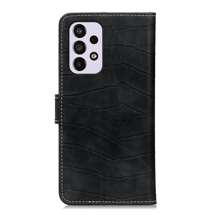 For Samsung Galaxy A33 5G Magnetic Crocodile Texture Horizontal Flip Leather Phone Case with Holder & Card Slots & Wallet