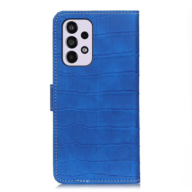 For Samsung Galaxy A33 5G Magnetic Crocodile Texture Horizontal Flip Leather Phone Case with Holder & Card Slots & Wallet