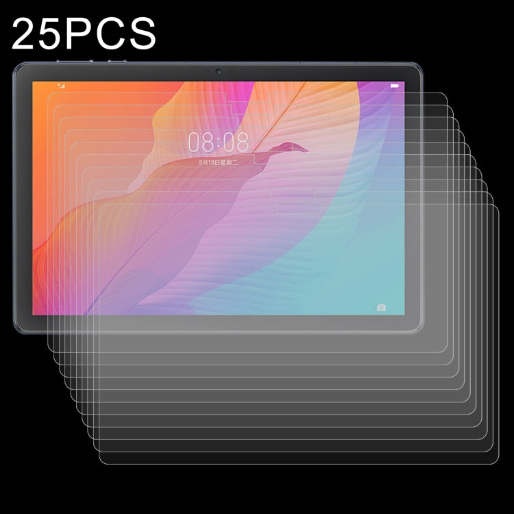 25 PCS 9H 2.5D Explosion-proof Tempered Tablet Glass Film For Huawei MatePad T 10s / T 10 / Enjoy 2 / Teclast P40HD / M40 Plus / Blackview Tab 12 Pro / Oscal Pad 10 / Oscal Pad 13 / Itel Pad One