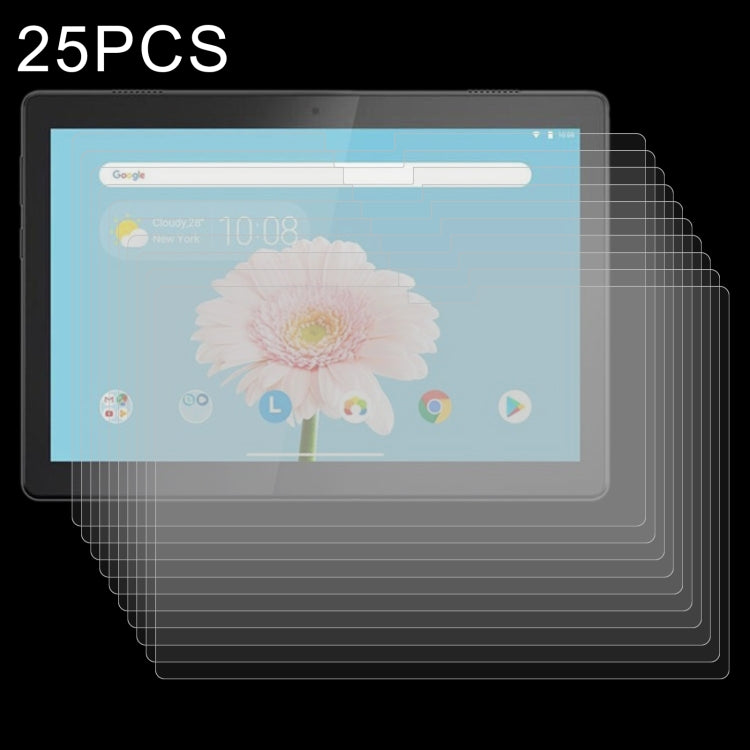 25 PCS 9H 2.5D Explosion-proof Tempered Tablet Glass Film For Lenovo Tab M10 FHD REL