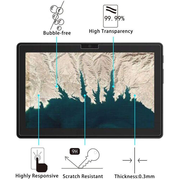25 PCS 9H 2.5D Explosion-proof Tempered Tablet Glass Film For Lenovo 10e Chromebook