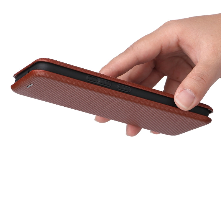 For Samsung Galaxy S22 Carbon Fiber Texture Horizontal Flip Leather Phone Case