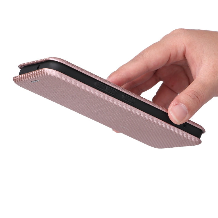 For Samsung Galaxy S22 Carbon Fiber Texture Horizontal Flip Leather Phone Case