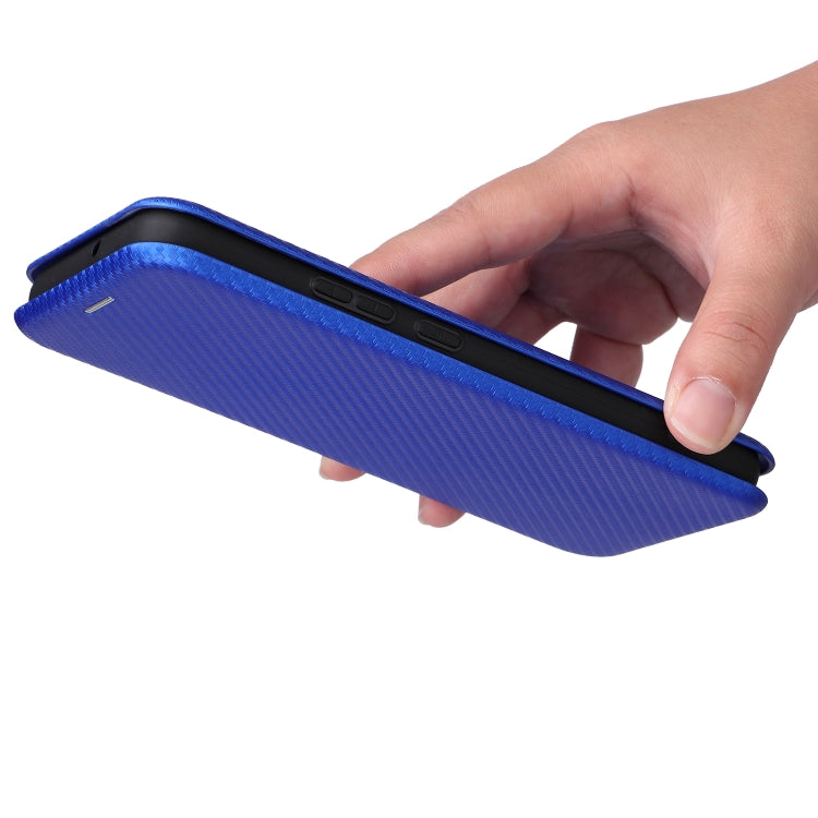 For Samsung Galaxy S22+ Carbon Fiber Texture Horizontal Flip Leather Phone Case