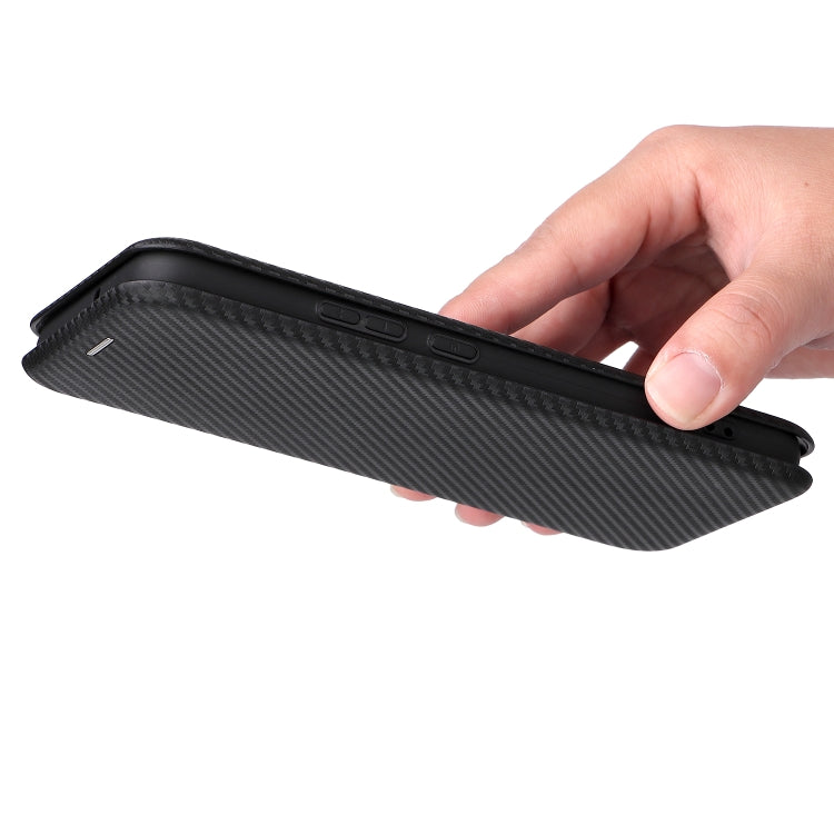 For Samsung Galaxy S22+ Carbon Fiber Texture Horizontal Flip Leather Phone Case