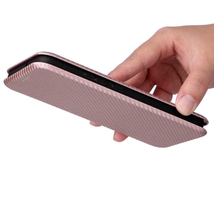 For Samsung Galaxy S22+ Carbon Fiber Texture Horizontal Flip Leather Phone Case