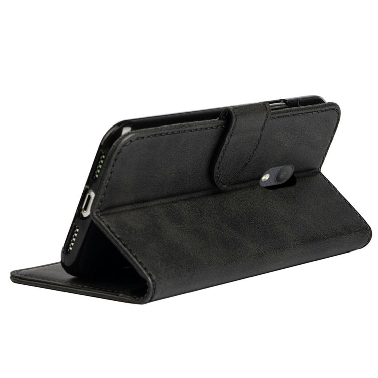 For Alcatel 1C (2019) Calfskin Texture Horizontal Flip Leather Case with Holder & Card Slots
