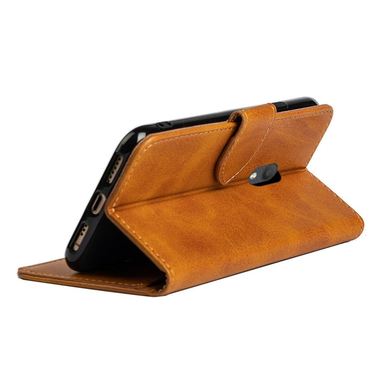For Alcatel 1C (2019) Calfskin Texture Horizontal Flip Leather Case with Holder & Card Slots