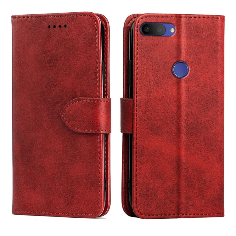 For Alcatel 1S Calfskin Texture Horizontal Flip Leather Case with Holder & Card Slots