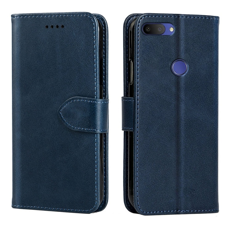 For Alcatel 1S Calfskin Texture Horizontal Flip Leather Case with Holder & Card Slots