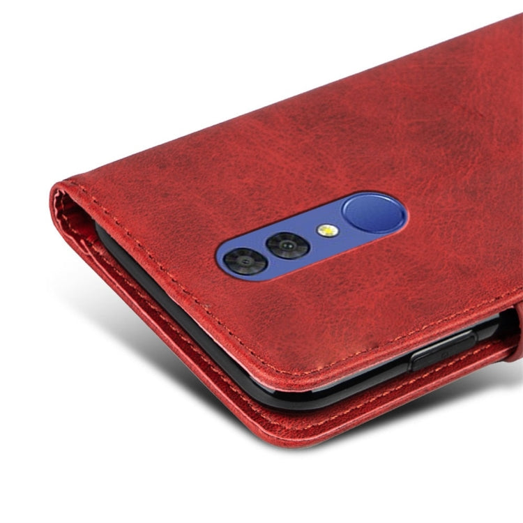 For Alcatel 1X Calfskin Texture Horizontal Flip Leather Case with Holder & Card Slots