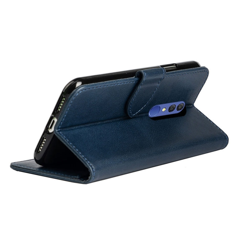 For Alcatel 3 (2019) Calfskin Texture Horizontal Flip Leather Case with Holder & Card Slots