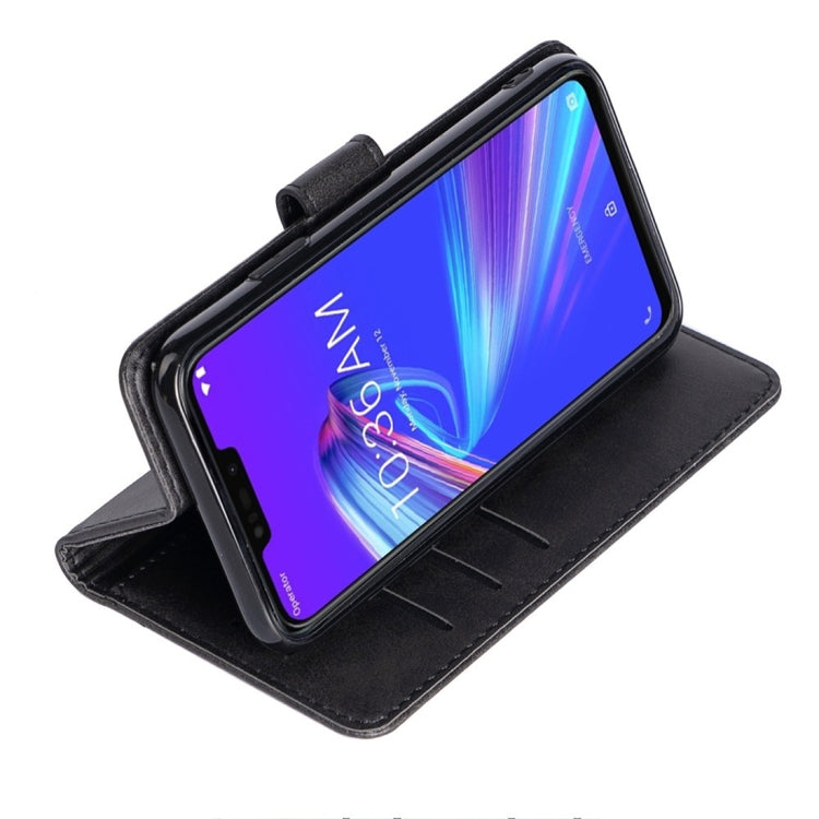 For Asus ZenFone Max M2 (ZB633KL) Calfskin Texture Horizontal Flip Leather Case with Holder & Card Slots