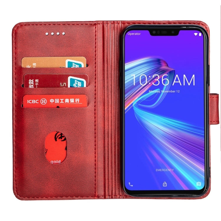 For Asus ZenFone Max M2 (ZB633KL) Calfskin Texture Horizontal Flip Leather Case with Holder & Card Slots