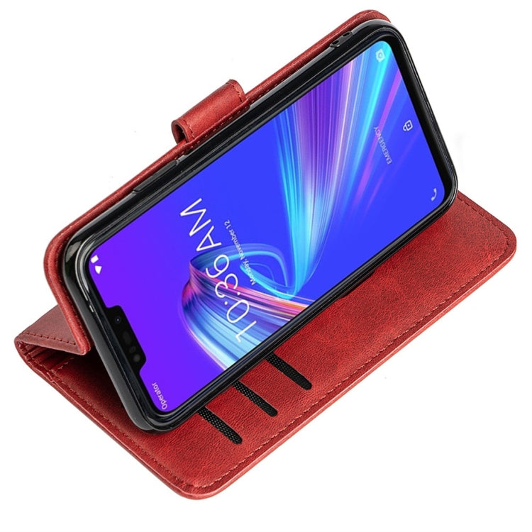 For Asus ZenFone Max M2 (ZB633KL) Calfskin Texture Horizontal Flip Leather Case with Holder & Card Slots