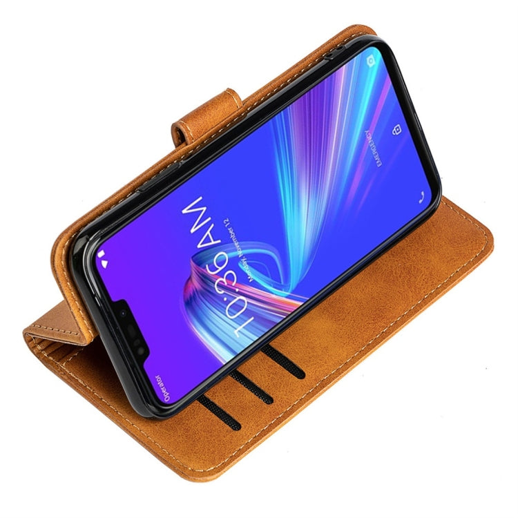 For Asus ZenFone Max M2 (ZB633KL) Calfskin Texture Horizontal Flip Leather Case with Holder & Card Slots